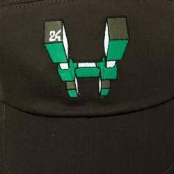 Pre Owned كاب هيرمس نيفادا أوديسي إتش مطرز أخضر زيتوني مقاس 59