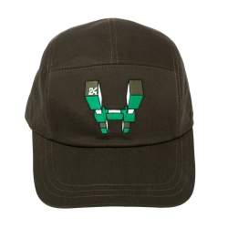 Pre Owned كاب هيرمس نيفادا أوديسي إتش مطرز أخضر زيتوني مقاس 59