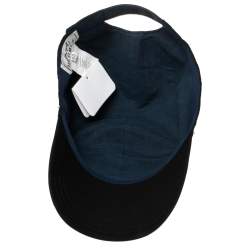 Hermés Black H Odyssey Embroidered Cotton Nevada Cap Size 60