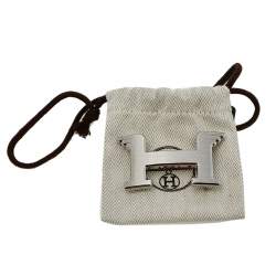 Pre Owned Hermès Palladium Plated Metal Pegase Belt Buckle 32 MM