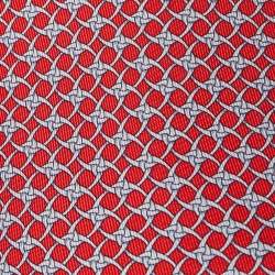Pre Owned Hermes Red Touline Silk Tie 