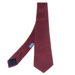 Hermès Marine Blue & Red 7 Amazing Silk Tie
