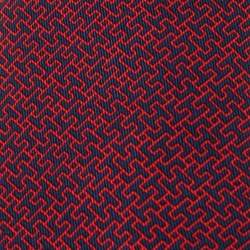 Hermès Marine Blue & Red 7 Amazing Silk Tie