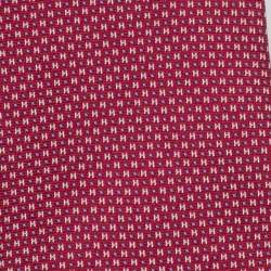 Pre Owned Hermes Rouge 7 Mega Chariot Silk Tie