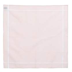 Hermes Pink D'H Cotton Jacquard Handkerchief