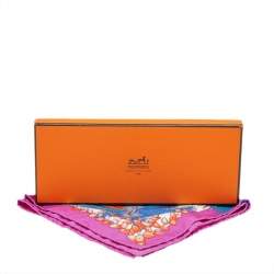 مملوكة مسبقًا Hermes Multicolor Mythiques Phoenix Printed Silk Pocket Square