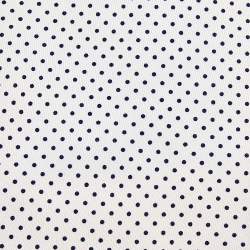 Pre Owned Hermes White Polka Dot Printed Silk Tie
