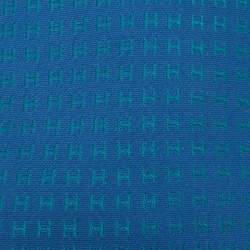 Hermès Bicolore Faconnee H Jacquard Silk Tie