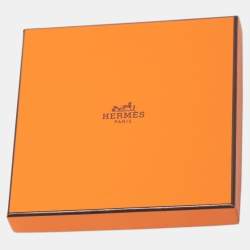 مملوكة مسبقًا Hermes Vert D'eau Cotton Op'H Handkerchief