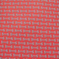 Pre Owned Hermès Red 7 Quinte Printed Silk Slim Tie