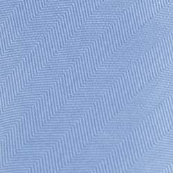 Pre Owned Hermes Blue 7 Chevron Recto Verso Silk Slim Tie