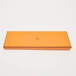 Pre Owned Hermès Navy Blue From Hermes With Love Silk Jacquard Slim Tie