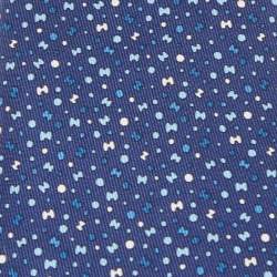Pre Owned Hermès Navy Blue Bubble H Printed Silk Slim Tie