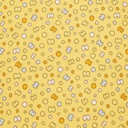 Hermes Yellow Bubble H Printed Silk Slim Tie