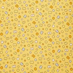 Pre Owned Hermès Yellow Bubble H Printed Silk Slim Tie