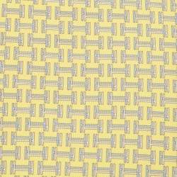 Pre Owned Hermès Yellow 7 Quinte Printed Silk Slim Tie