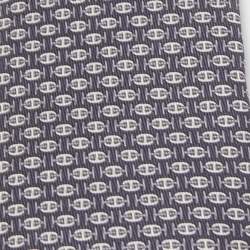 Pre Owned Hermès Black 7 H Au Maillon Printed Silk Slim Tie