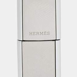 Hermes Silver Tone Nautilus Fountain Pen Set