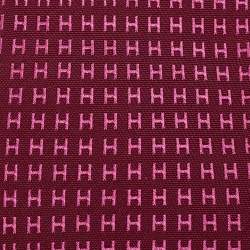 Pre Owned Hermès Dark Pink H Patterned Silk Tie