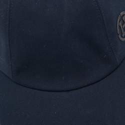 Hermes Navy Blue Cotton Miles H Circle Cap Size 59