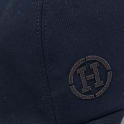 Hermes Navy Blue Cotton Miles H Circle Cap Size 59
