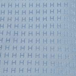 Pre Owned Hermes Blue H Patterned Silk Tie