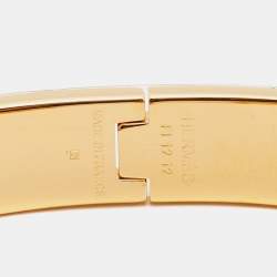 Hermes Clic HH Enamel Gold Plated Bracelet