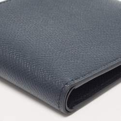 Hermes Bleu Indigo/Vert Cypres/Noir Epsom Leather MC² Copernic Compact Wallet 