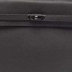 Hermes Noir Togo Leather Kelly Depeches Monochrome 36 Briefcase