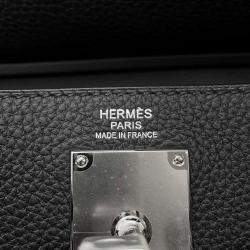 Hermes Black Togo Leather Kelly Akkad bag Size Pm