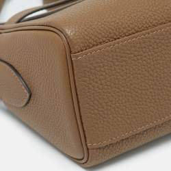 Hermès Alezan Togo Leather Palladium Finish Kelly Messenger PM Bag