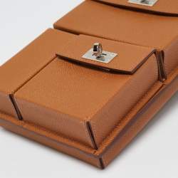 Hermès Gold Epsom Leather Multi Pocket Pochette To Go Bag