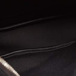 Hermès Noir/Graphite Woolycot Canvas and Swift Leather Horseback Bag