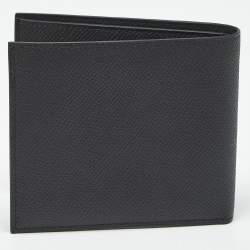 Pre Owned Hermes Noir Epsom Leather MC² Copernic Compact Wallet 