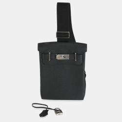Pre Owned Hermes Black Togo Hac A Dos PM Backpack PHW