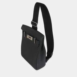 Pre Owned Hermes Black Togo Hac A Dos PM Backpack PHW
