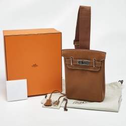 Pre Owned Hermès Fauve Barenia Faubourg Leather Hac A Dos PM Backpack