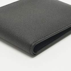 Pre Owned Hermès Black Black Madame Leather Citizen Twill Wallet