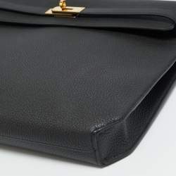 Pre Owned حقيبة مستندات هيرمس كيلي ديبيش 36 جلد إيبسوم إيتان