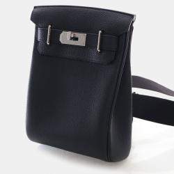 Pre Owned Hermes Hac a Dos PM Black Togo Calfskin Leather Backpack