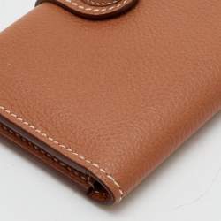 مملوكة مسبقًا Hermes R.M.S Gold Evercolor Leather Card Holder