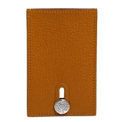 Hermes Caramel Mysore Leather Diabolo Card Holder