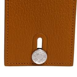 Hermes Caramel Mysore Leather Diabolo Card Holder
