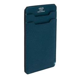 Hermes Vert Cypress Epsom Leather City 3CC Card Holder