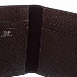 Hermes Ebene Epsom Leather MC² Euclide Card Holder