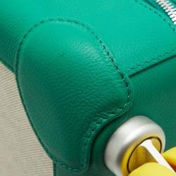 Hermes Vert Vertigo/Ecru Taurillon Regate and Toile H Canvas R.M.S. Trolley Luggage