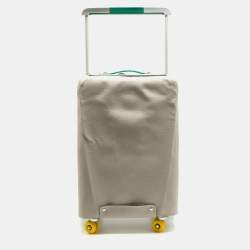 Hermes Vert Vertigo/Ecru Taurillon Regate and Toile H Canvas R.M.S. Trolley Luggage