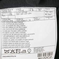 Hermès Black Cotton Jacquard Single Breasted Blazer XL