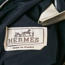 Hermes Blue Cotton and Nylon Reversible Zip-Up Cheval Punk Bandana Jacket XL