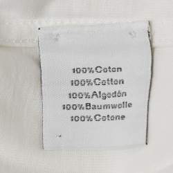 Hermès White Printed Jersey Crew Neck T-Shirt L
